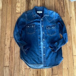 Madewell western denim shirt
